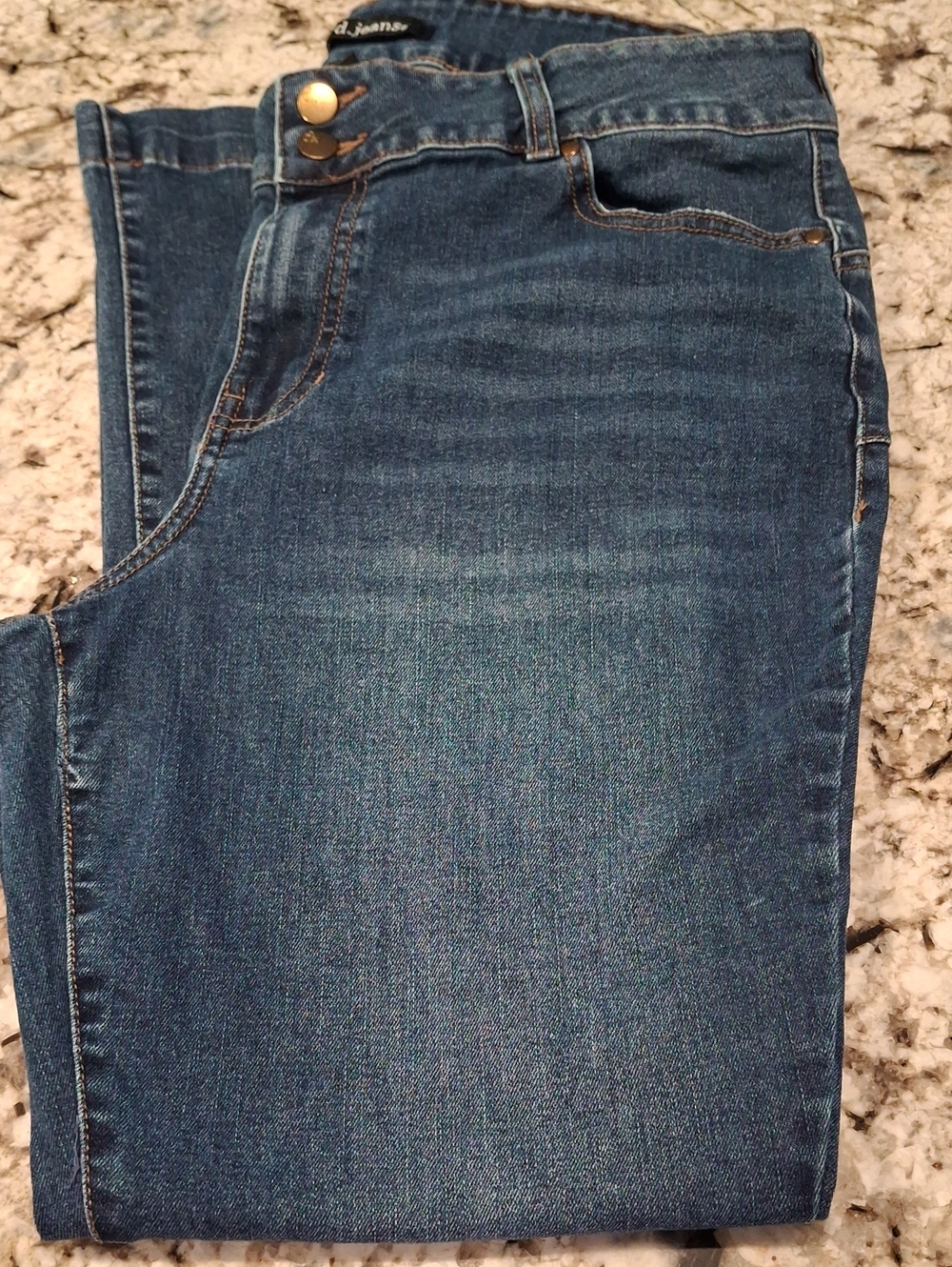 D. JEANS Dark Blue Stretch Jeans
